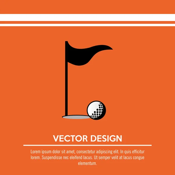 Diseño del club de golf — Vector de stock