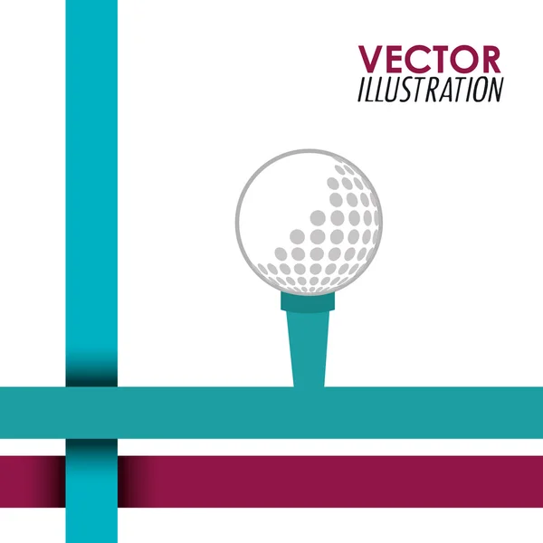 Design golfového klubu — Stockový vektor