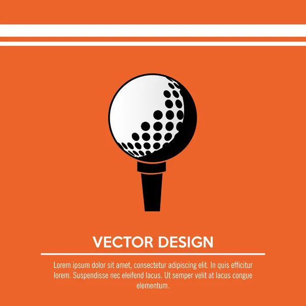 Design golfového klubu — Stockový vektor
