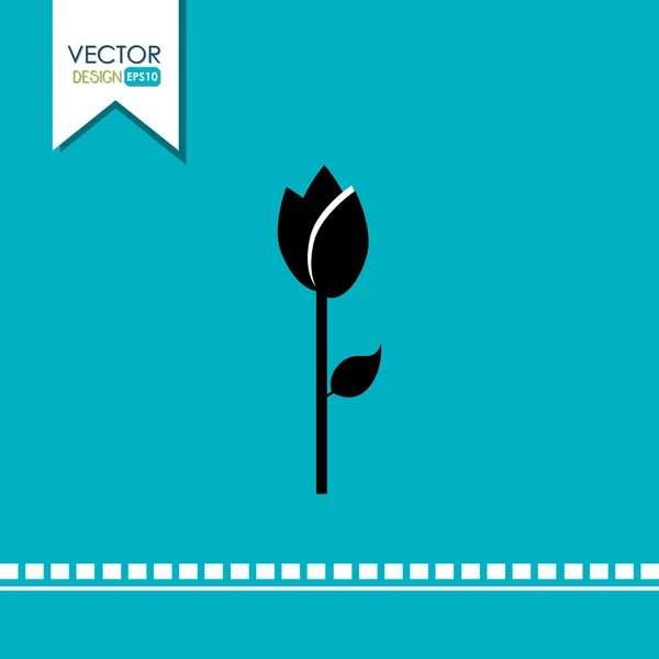 Design de ícone de flor — Vetor de Stock