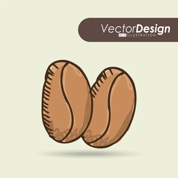 Design de café delicioso — Vetor de Stock