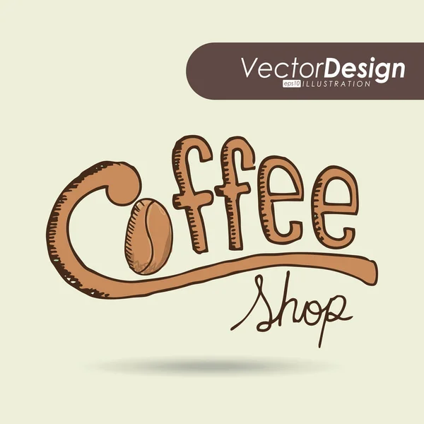 Délicieux design de café — Image vectorielle