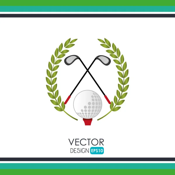 Golf club design — Stock Vector