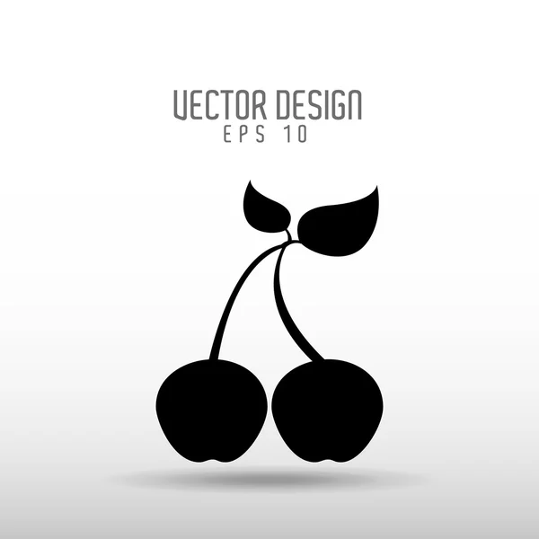 Delicioso diseño de frutas — Vector de stock