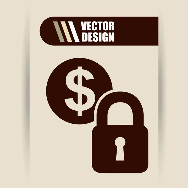 Geld pictogram ontwerp — Stockvector