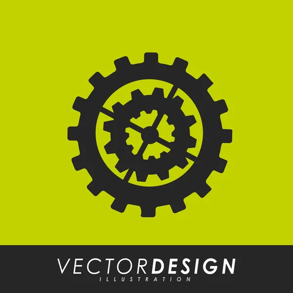 Design icona ingranaggi — Vettoriale Stock