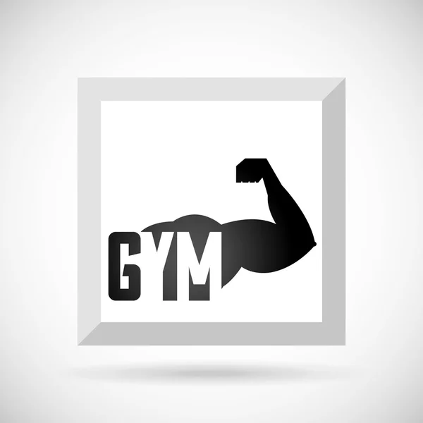 Gym time design — Stock Vector