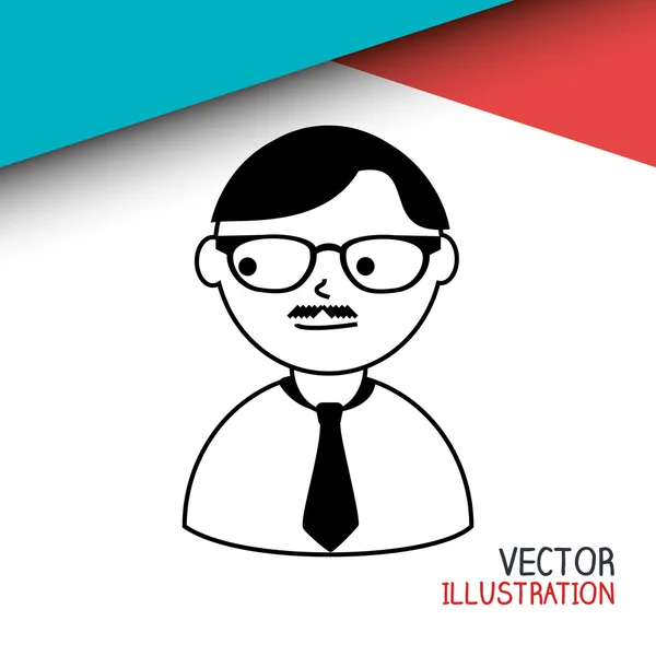 Design della persona avatar — Vettoriale Stock