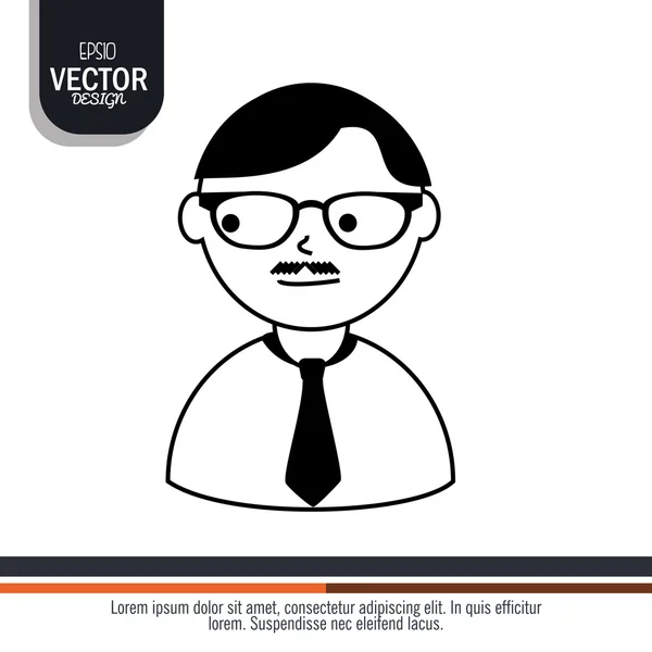 Design pessoa avatar —  Vetores de Stock