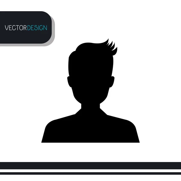 Design pessoa avatar — Vetor de Stock