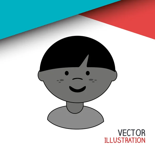 Gelukkig kinderen ontwerp — Stockvector