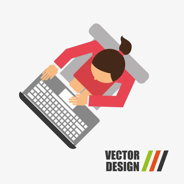 Design de perfil de usuário — Vetor de Stock