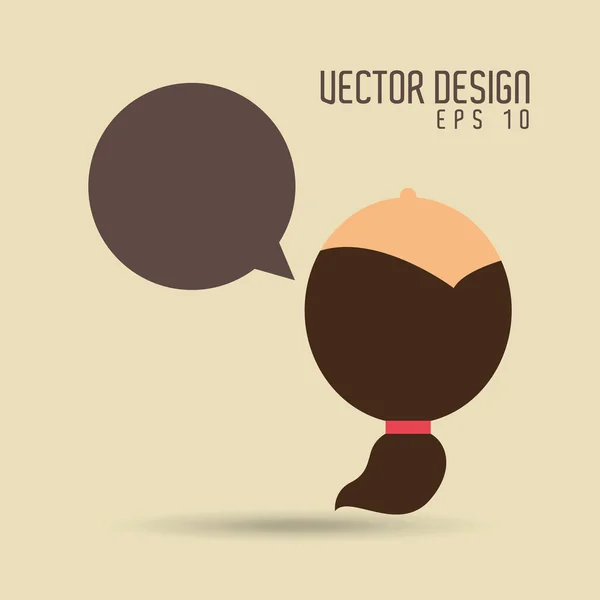 Design de perfil de usuário — Vetor de Stock