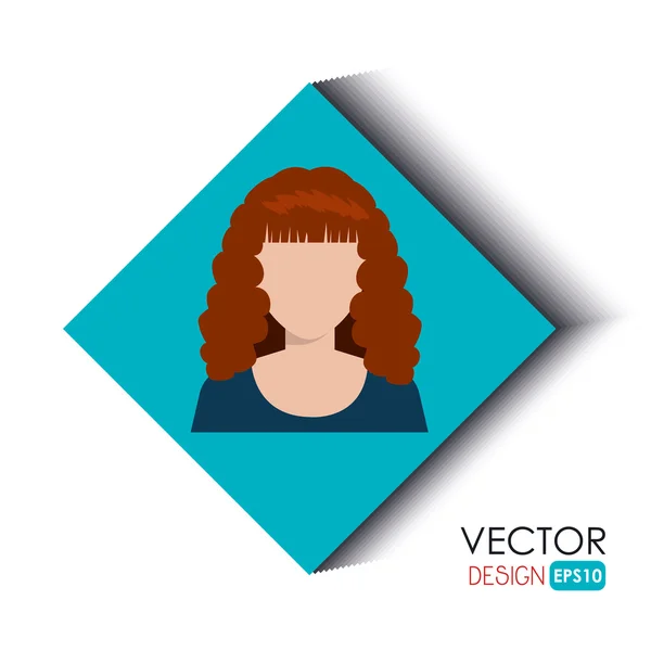 Avatar osoby designu — Stockový vektor