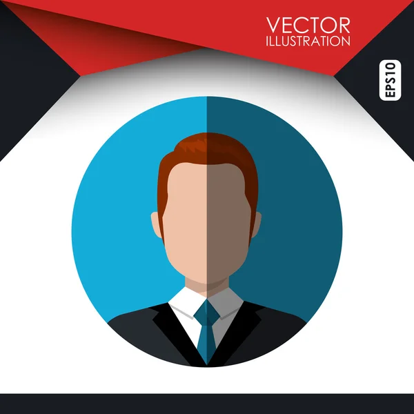 Design pessoa avatar — Vetor de Stock