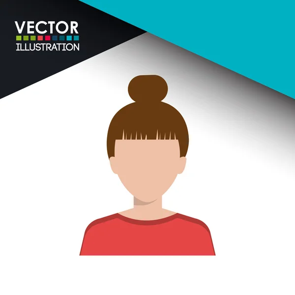 Diseño de persona avatar — Vector de stock