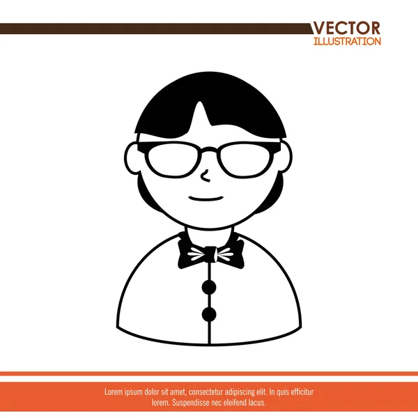 Design pessoa avatar — Vetor de Stock