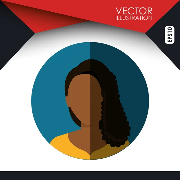 Design pessoa avatar — Vetor de Stock