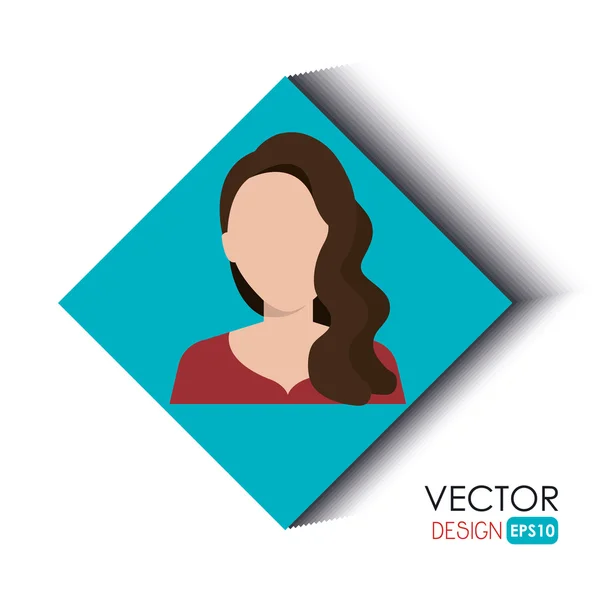 Diseño de persona avatar — Vector de stock