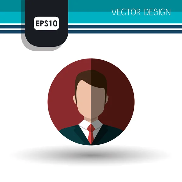 Design pessoa avatar — Vetor de Stock