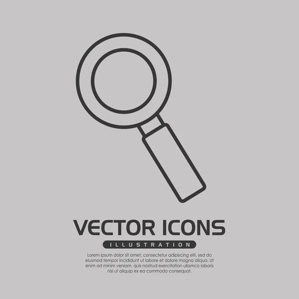 Magnifying glass  design — Stock Vector