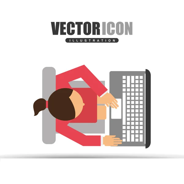 Diseño del perfil de usuario — Vector de stock