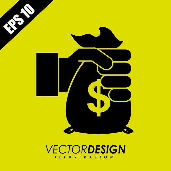 Design de ícone de dinheiro — Vetor de Stock