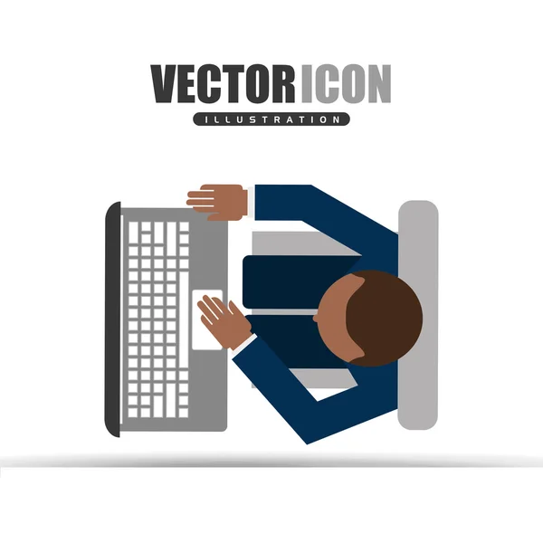 Diseño del perfil de usuario — Vector de stock