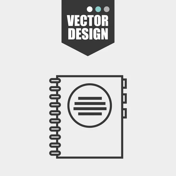 Kantoor en zakelijke pictogram ontwerp — Stockvector