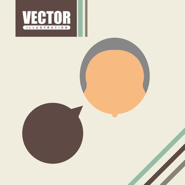Användarens profil design — Stock vektor