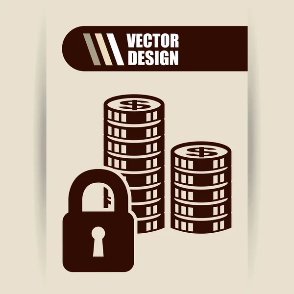 Geld pictogram ontwerp — Stockvector