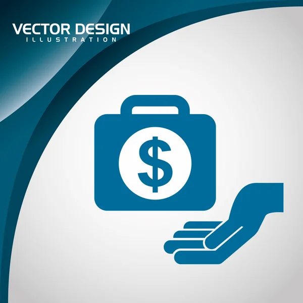 Money icon design — Stock Vector