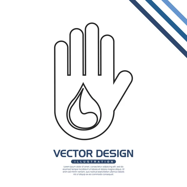 Medicinsk vård ikon design — Stock vektor