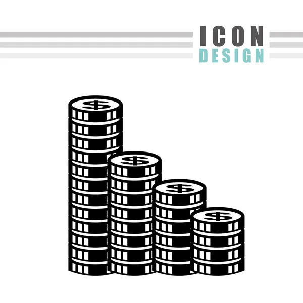 Diseño de icono de dinero — Vector de stock