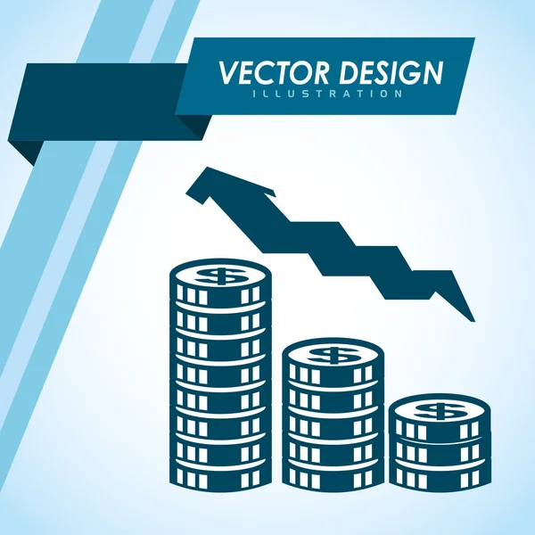 Design de ícone de dinheiro — Vetor de Stock