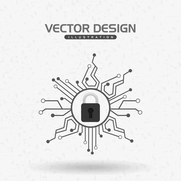 Проектирование системы безопасности — стоковый вектор