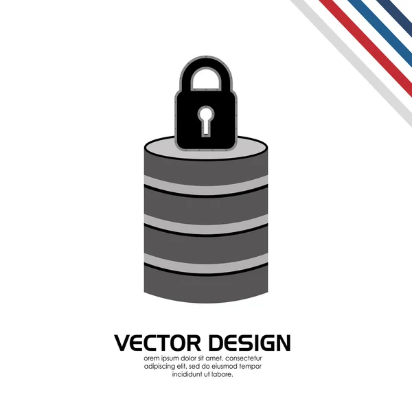 Conception du système de sécurité — Image vectorielle