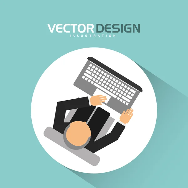 Diseño del perfil de usuario — Vector de stock