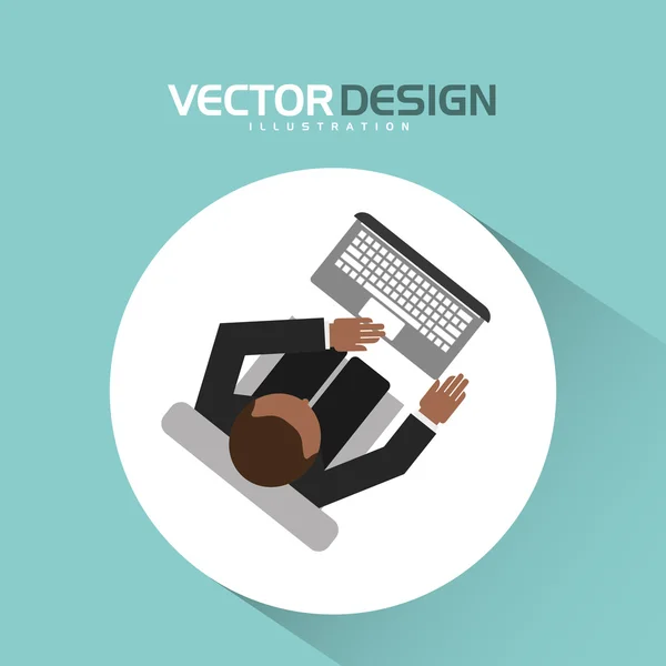 Diseño del perfil de usuario — Vector de stock