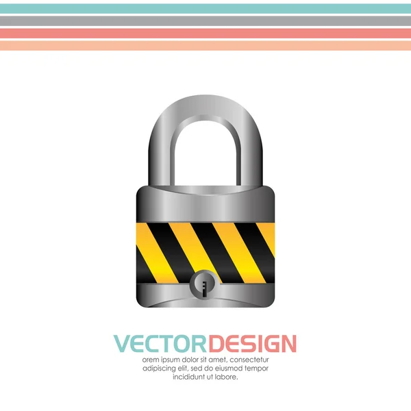 Diseño del sistema de seguridad — Vector de stock