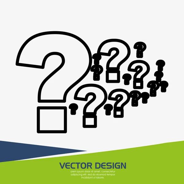 Diseño de preguntas de flujo — Vector de stock