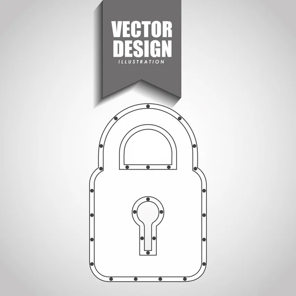 Security systeemontwerp — Stockvector