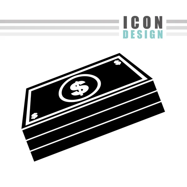 Geld pictogram ontwerp — Stockvector