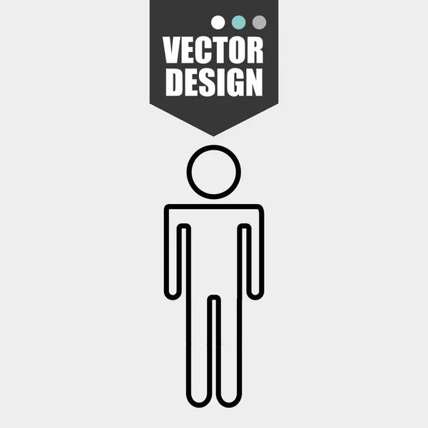 Diseño del perfil de usuario — Archivo Imágenes Vectoriales