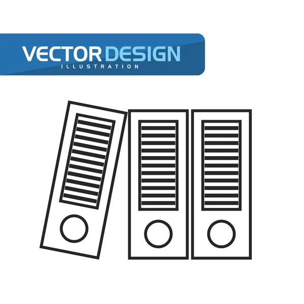 Design de ícone de escritório e negócios — Vetor de Stock