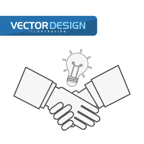 Projeto de conceito de trabalho em equipe —  Vetores de Stock