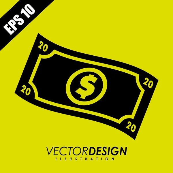 Diseño de icono de dinero — Vector de stock