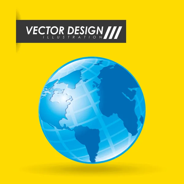 Design de planeta mundial — Vetor de Stock