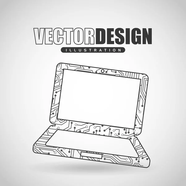 Diseño de tecnología portátil — Vector de stock