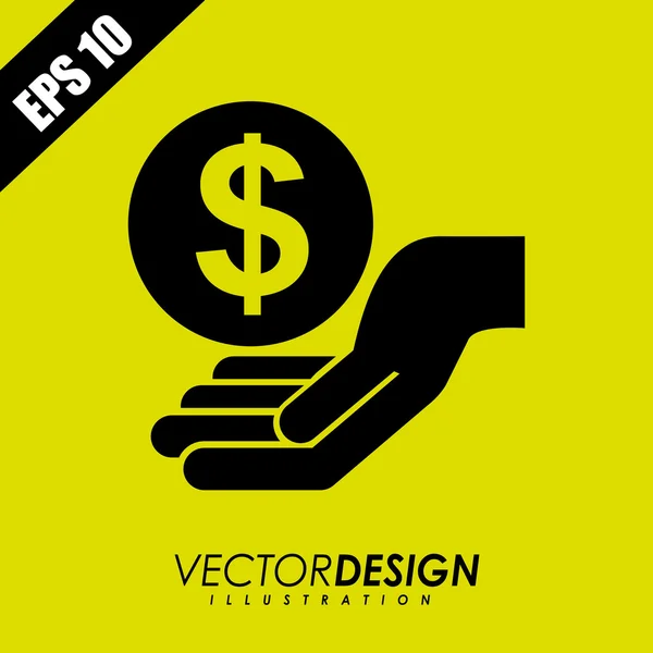 Design de ícone de dinheiro — Vetor de Stock